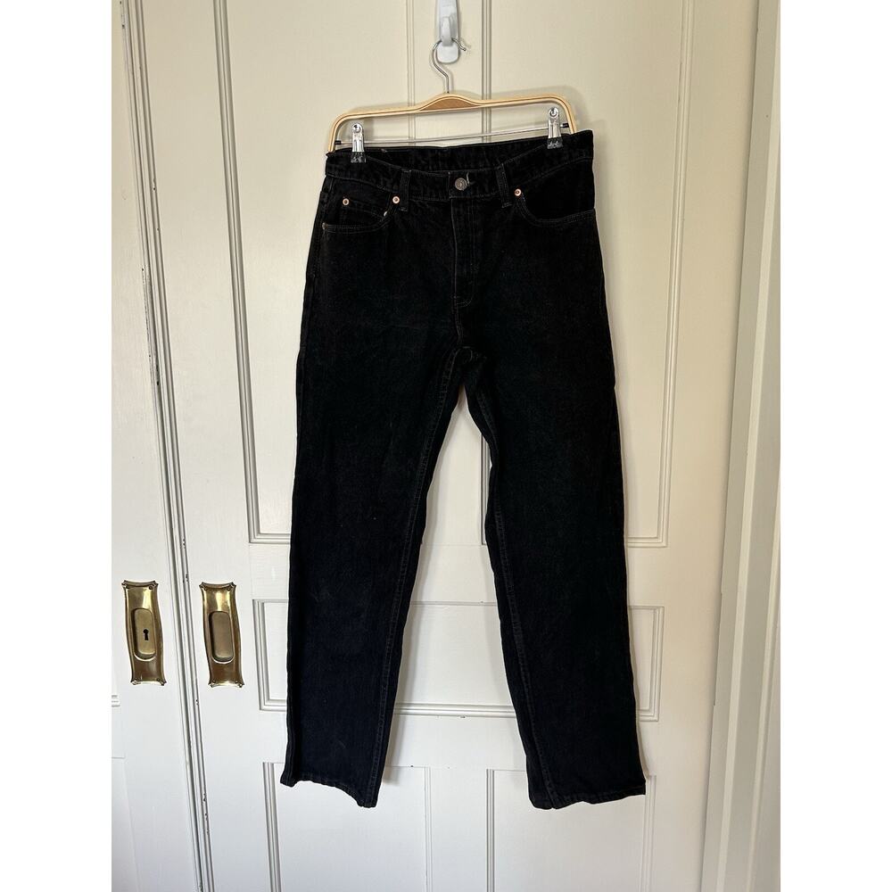 Vintage 90s Levi's 556 Relaxed Fit Tapered Jeans Womens Size 10 Black Retro
